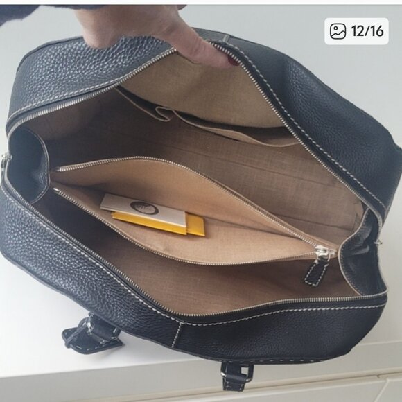 FENDI Selleria Black Leather Tote Bag - Picture 11 of 14